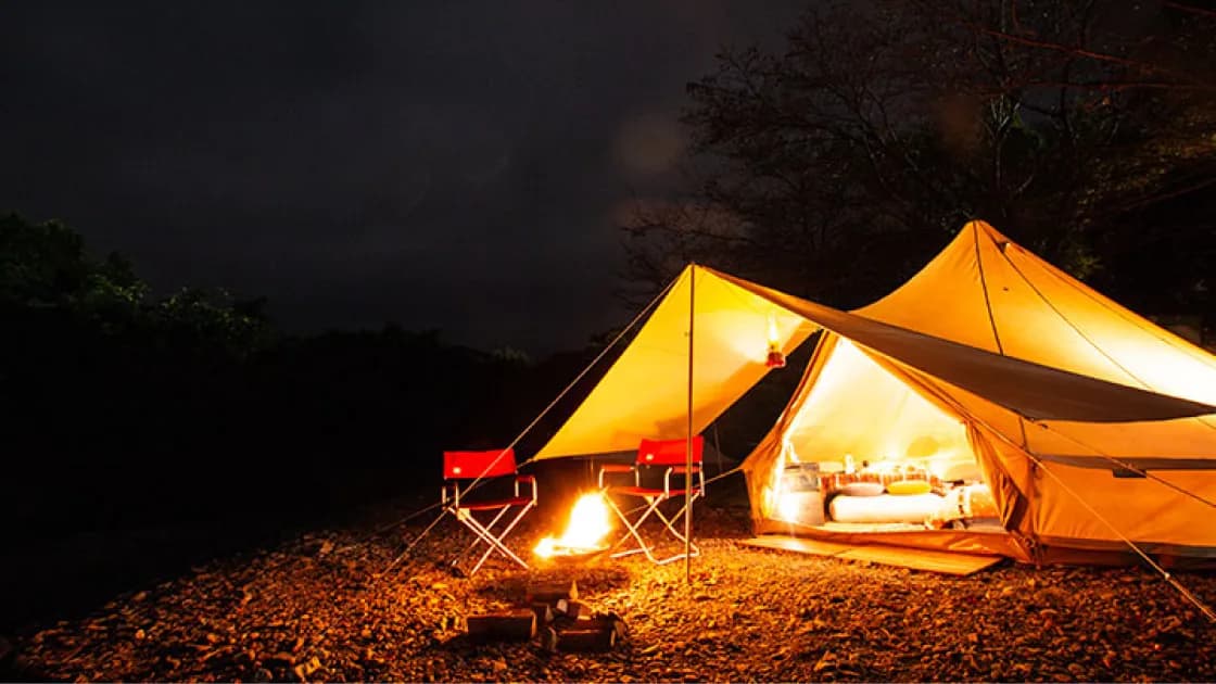 テントとキャビンの2種類をご用意