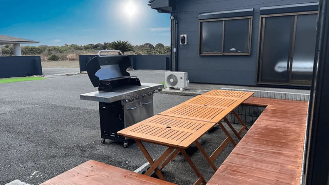 お庭で本格バーベキュー!