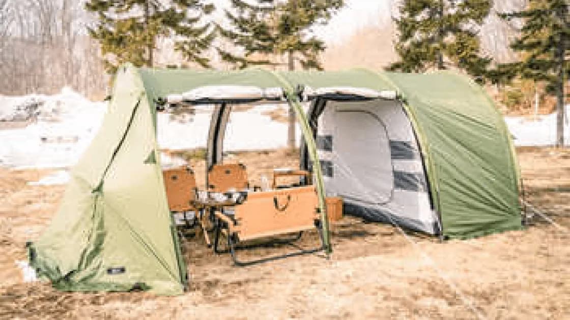 設営不要のテント泊!手ぶらでキャンプ体験!寝具、食材の持ち込みのみ!