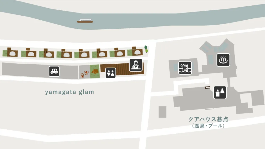 「yamagata glam」のエリアマップ1